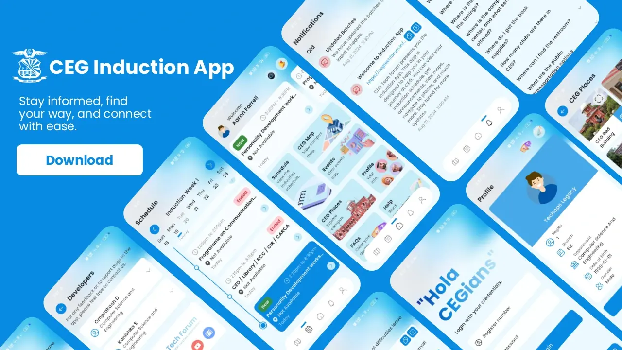 CEG Freshers Induction App